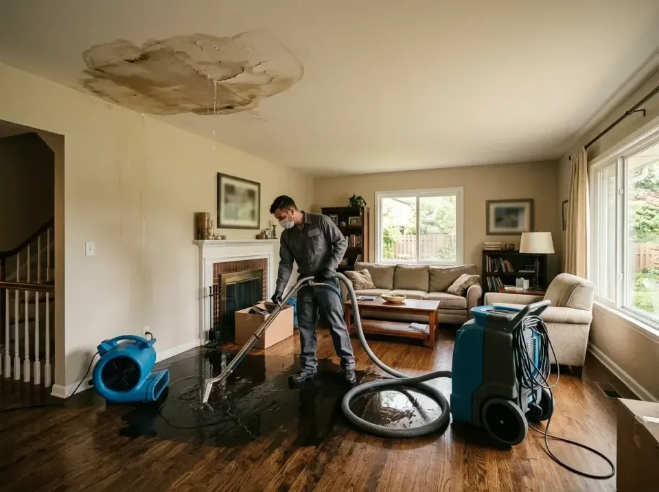 attic-pipe-burst-ceiling-drip-008 — frequently asked questions, Water Damage Restoration & Carpet Care in Farmington, IL